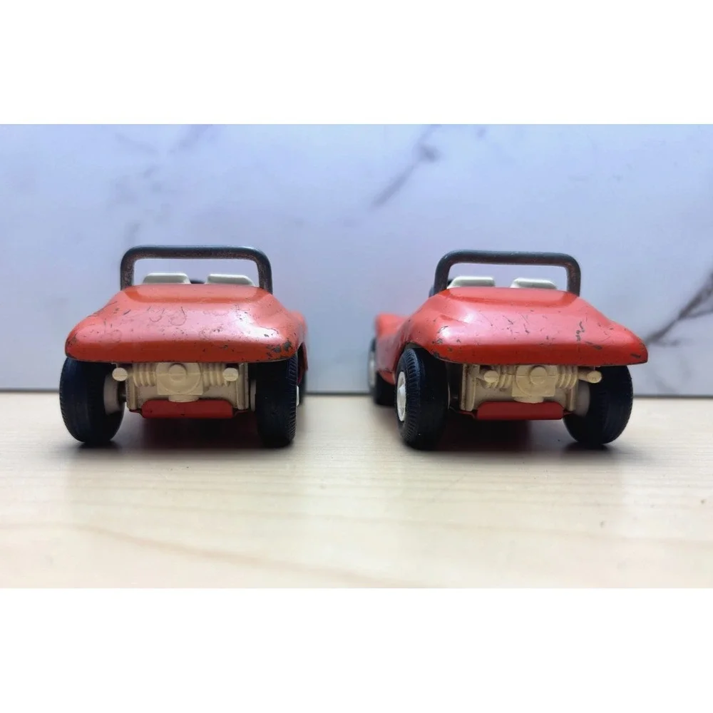 Tonka Vintage 1970s Mini Dune Buggy Orange Pressed Steel USA Lot of 2 55340